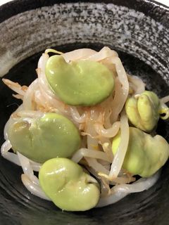 簡単!そら豆ともやしのナムル☆-レシピのメイン写真