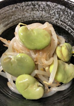 簡単！そら豆ともやしのナムル☆-レシピのメイン写真