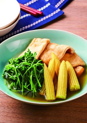 豆苗とヤングコーンの煮浸し☆彡-レシピのメイン写真