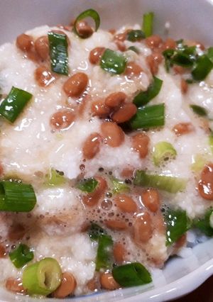 すぐできる☆納豆とろろご飯-レシピのメイン写真
