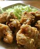 つけ置き時間なしで若鶏のモモ肉唐揚げ