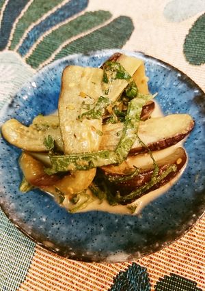 ナス焼きゴマドレ和え-レシピのメイン写真