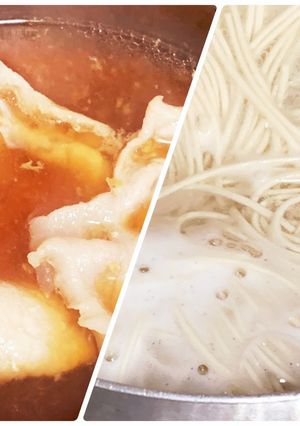 そうめんの肉入りつけつゆ（温）※雑-レシピのメイン写真