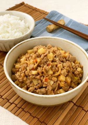 めんたいなめ茸肉そぼろ-レシピのメイン写真