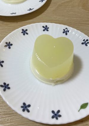 りんごとミルクの簡単2層ゼリー♪-レシピのメイン写真