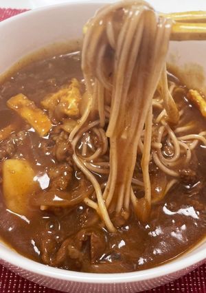 本格カレー蕎麦☆あまりのカレー-レシピのメイン写真