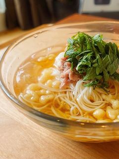 【簡単5分】ごま油香る清涼シーチキン素麺-レシピのメイン写真