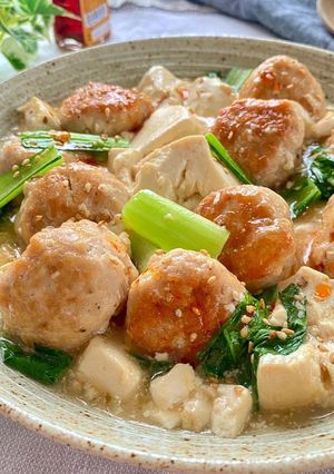 鶏だんごと豆腐のうま煮あんかけ★-レシピのメイン写真