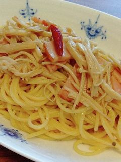 エノキとベーコンのペペロンチーノ-レシピのメイン写真