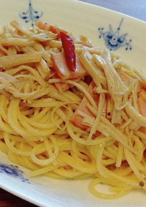 エノキとベーコンのペペロンチーノ-レシピのメイン写真