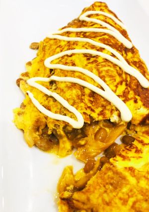 ☆簡単健康!納豆キムチオムレツ☆-レシピのメイン写真