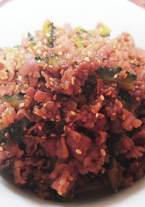 ゴーヤと牛肉のしぐれ煮-レシピのメイン写真