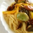 そら豆とオイル漬トマトパスタ