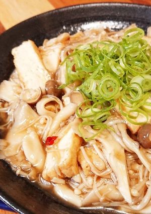 簡単！ヘルシー？☆厚揚豆腐のキノコ餡掛け-レシピのメイン写真