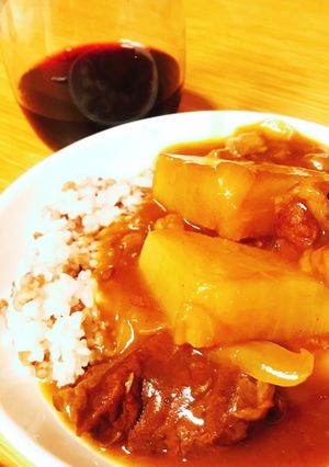 牛すじ大根カレー-レシピのメイン写真