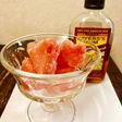 冷凍スイカのラム酒和え