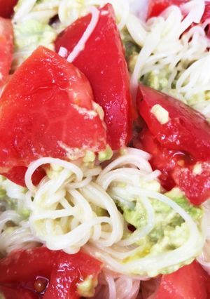 ぬか漬けアボカドそうめん-レシピのメイン写真