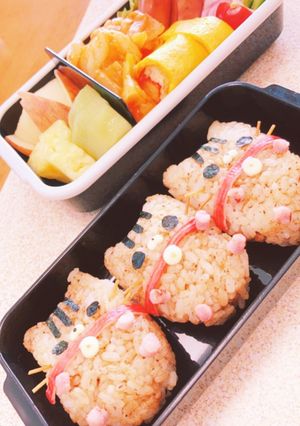 中学生弁当1-レシピのメイン写真
