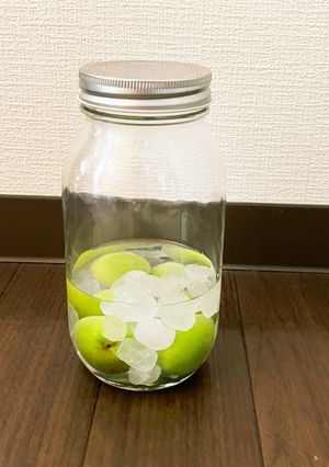 青梅でいろいろ①ジンで作るちょこっと梅酒-レシピのメイン写真