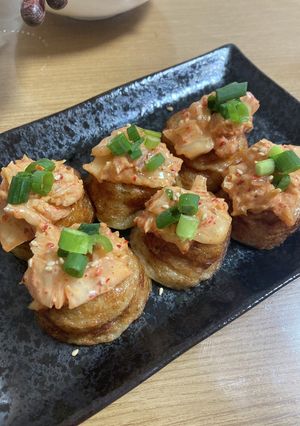 おつまみにキムマヨたこ焼き♫-レシピのメイン写真