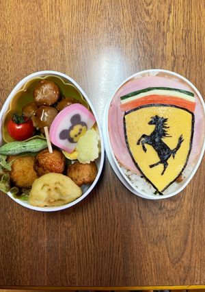フェラーリのエンブレムお弁当-レシピのメイン写真