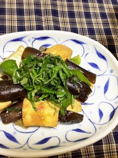 厚揚げとナスのピリ辛味噌炒め-レシピのメイン写真