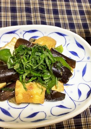 厚揚げとナスのピリ辛味噌炒め-レシピのメイン写真