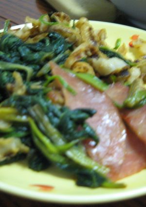 ほうれん草と貝ひもの炒め物～醤油風味～-レシピのメイン写真
