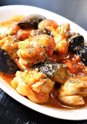 鶏もも肉なすトマト缶で。プロヴァンス風！-レシピのメイン写真
