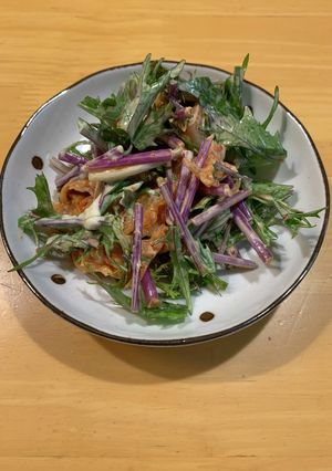 水菜とキムチのマヨネーズ和え-レシピのメイン写真