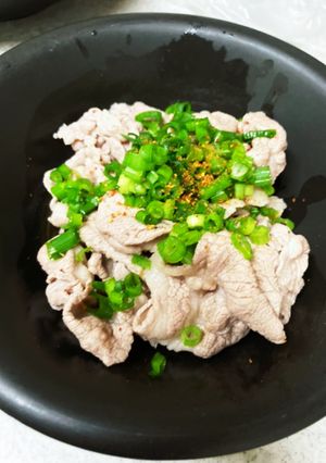 超簡単豚しゃぶ麺つゆかけ-レシピのメイン写真