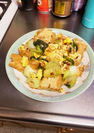 栃尾揚げと卵の炒め煮-レシピのメイン写真
