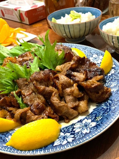 オレンジとレモンで頂くカルビ焼肉-レシピのメイン写真