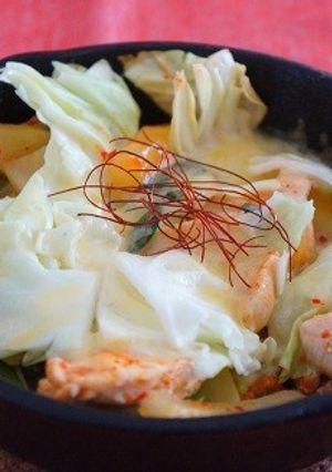 本技キムチで鶏胸肉のチーズタッカルビ-レシピのメイン写真