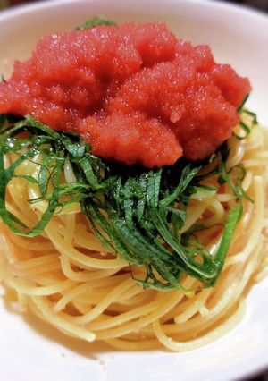 オリーブオイルだけ!超簡単明太子パスタ-レシピのメイン写真