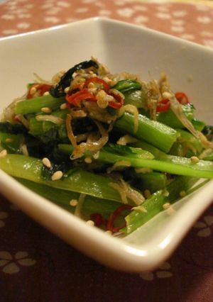 激っ辛☆菜っ葉の油炒め♪-レシピのメイン写真