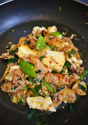 汁なし純豆腐?!豚キム豆腐-レシピのメイン写真