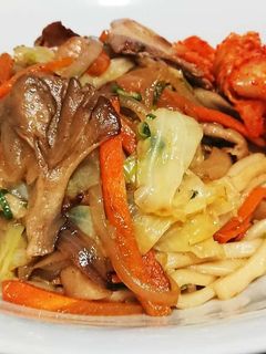 超簡単!野菜たっぷり白だし焼きうどん!-レシピのメイン写真