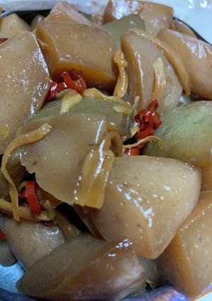 こんにゃくと新生姜炒め煮-レシピのメイン写真