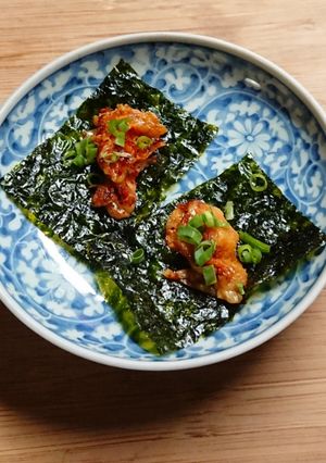 3分あれば！海苔キムチーズおつまみ☆-レシピのメイン写真