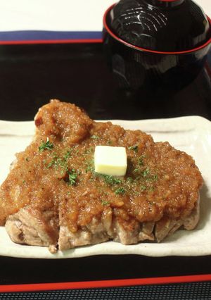 松屋の！トンテキ　シャリアピンソース♪-レシピのメイン写真