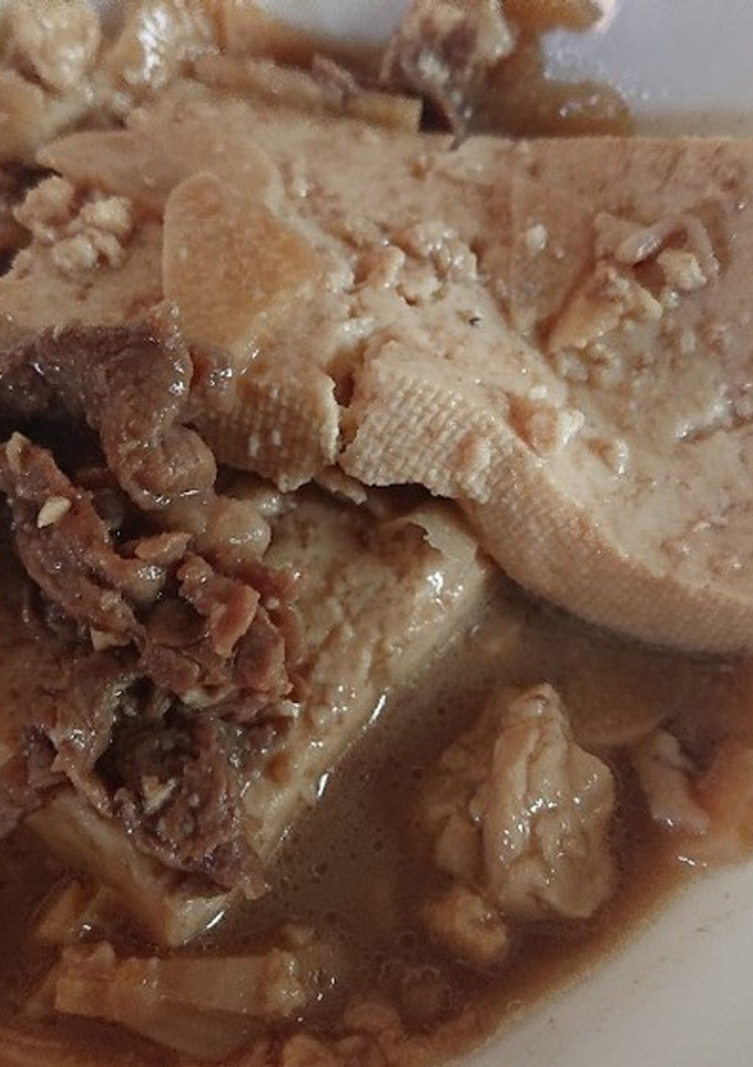 三笠の牛肉と豆腐のにんにく炒め-レシピのメイン写真