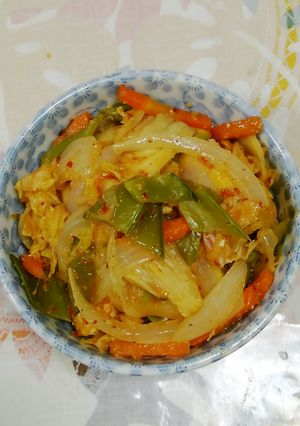 すり胡麻生姜香るキムチ野菜炒め★-レシピのメイン写真