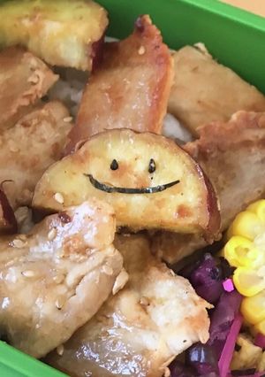 お弁当用☆豚肉とさつまいものバター炒め-レシピのメイン写真