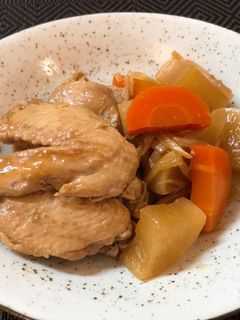 手羽元手羽先のとろとろにんにく醤油煮♡-レシピのメイン写真