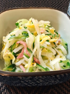 大根と胡瓜の冷やし中華風サラダ♡-レシピのメイン写真