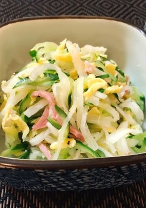 大根と胡瓜の冷やし中華風サラダ♡-レシピのメイン写真