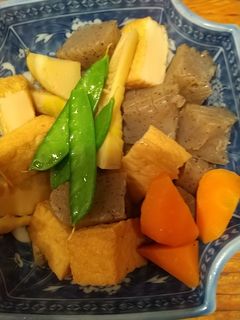 たけのことコンニャクと厚揚げの煮物-レシピのメイン写真