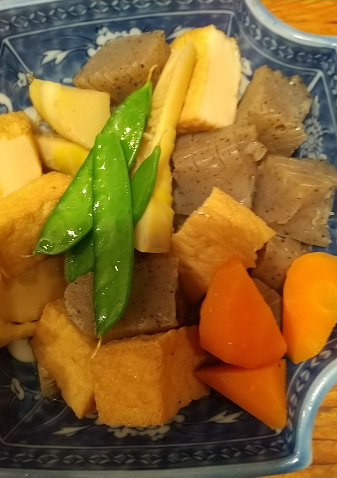 たけのことコンニャクと厚揚げの煮物-レシピのメイン写真