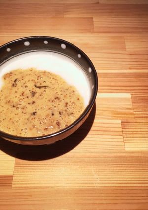 介護食＆離乳食　お粥＋納豆＋昆布-レシピのメイン写真